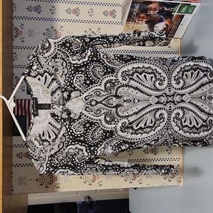 I-N-C size P/P 3/4 sleeve shirt with 3 cutouts and gems 💎